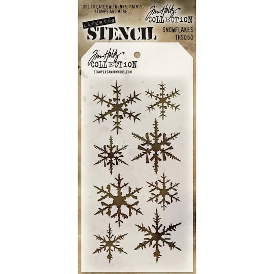 Stampers Anonymous Tim Holtz&#xAE; Snowflakes Layered Stencil